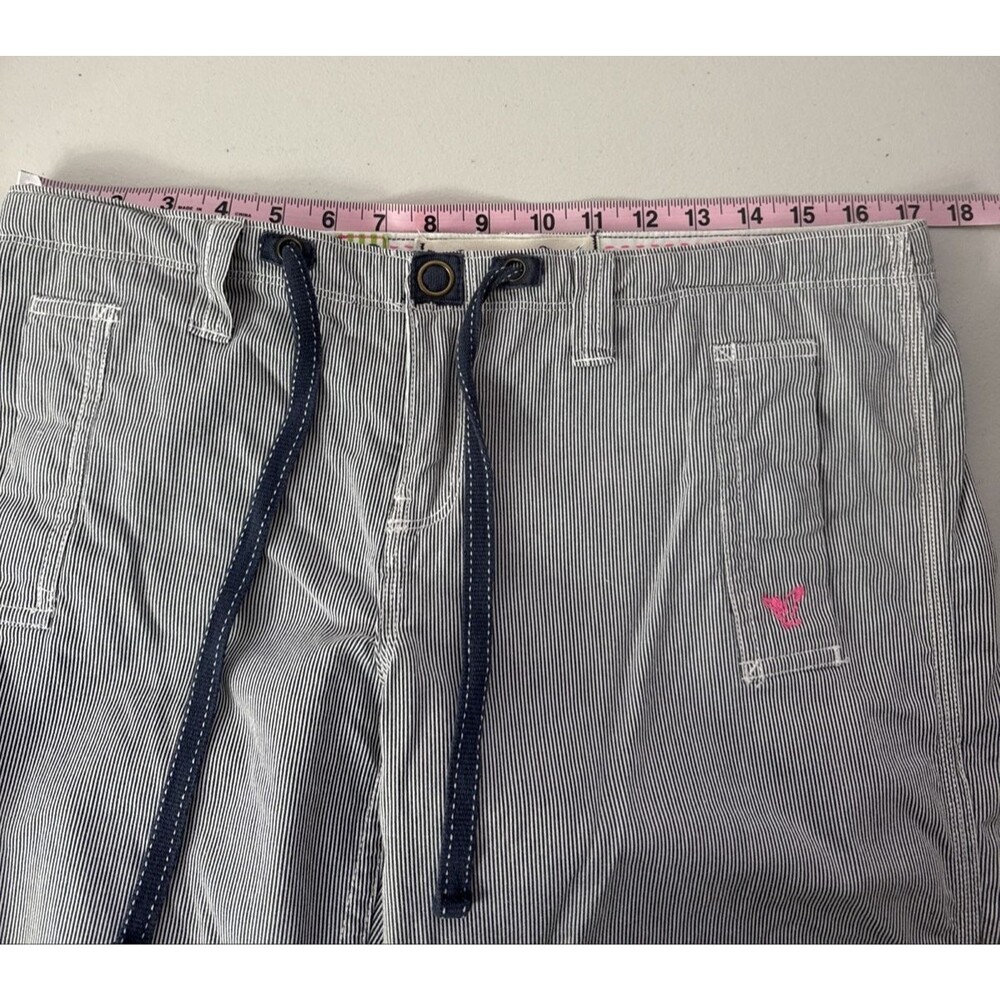 American Eagle Blue White Striped Pants Women’s Size 10 Vintage? - Picture 9 of 16